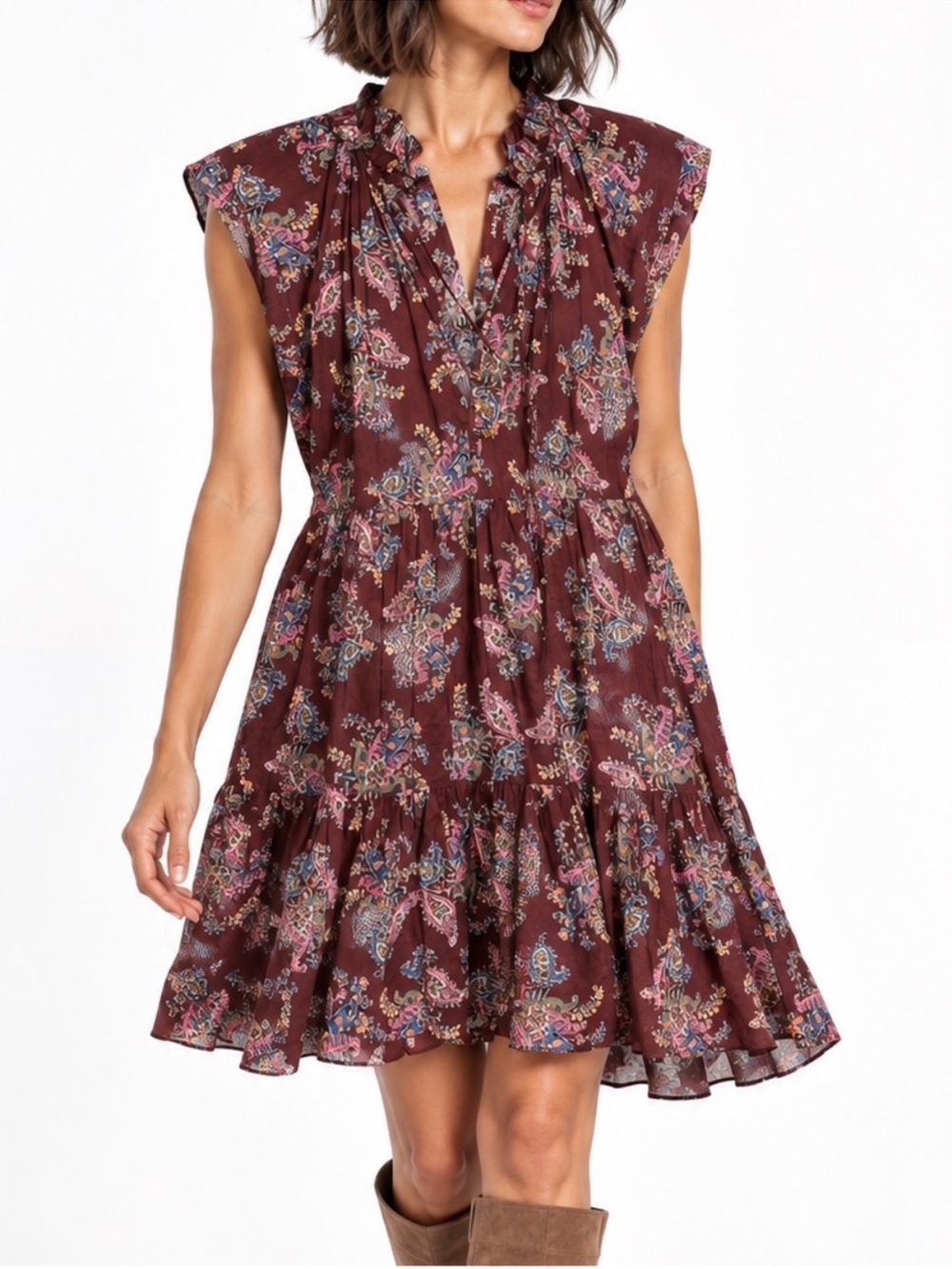 Veronica Beard Zee Paisley Dress 8